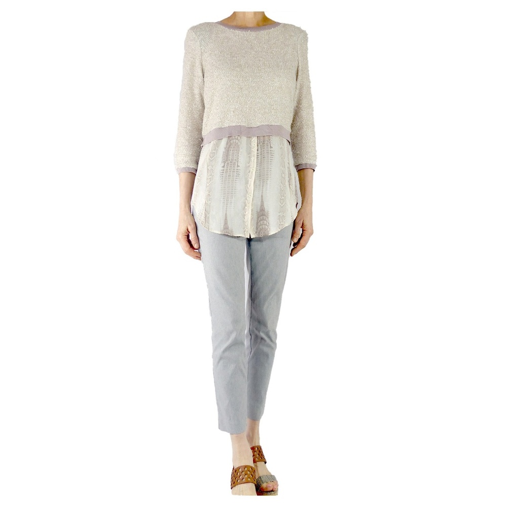Chico's Fabulously Slimming Gray Ankle Pant, 0
